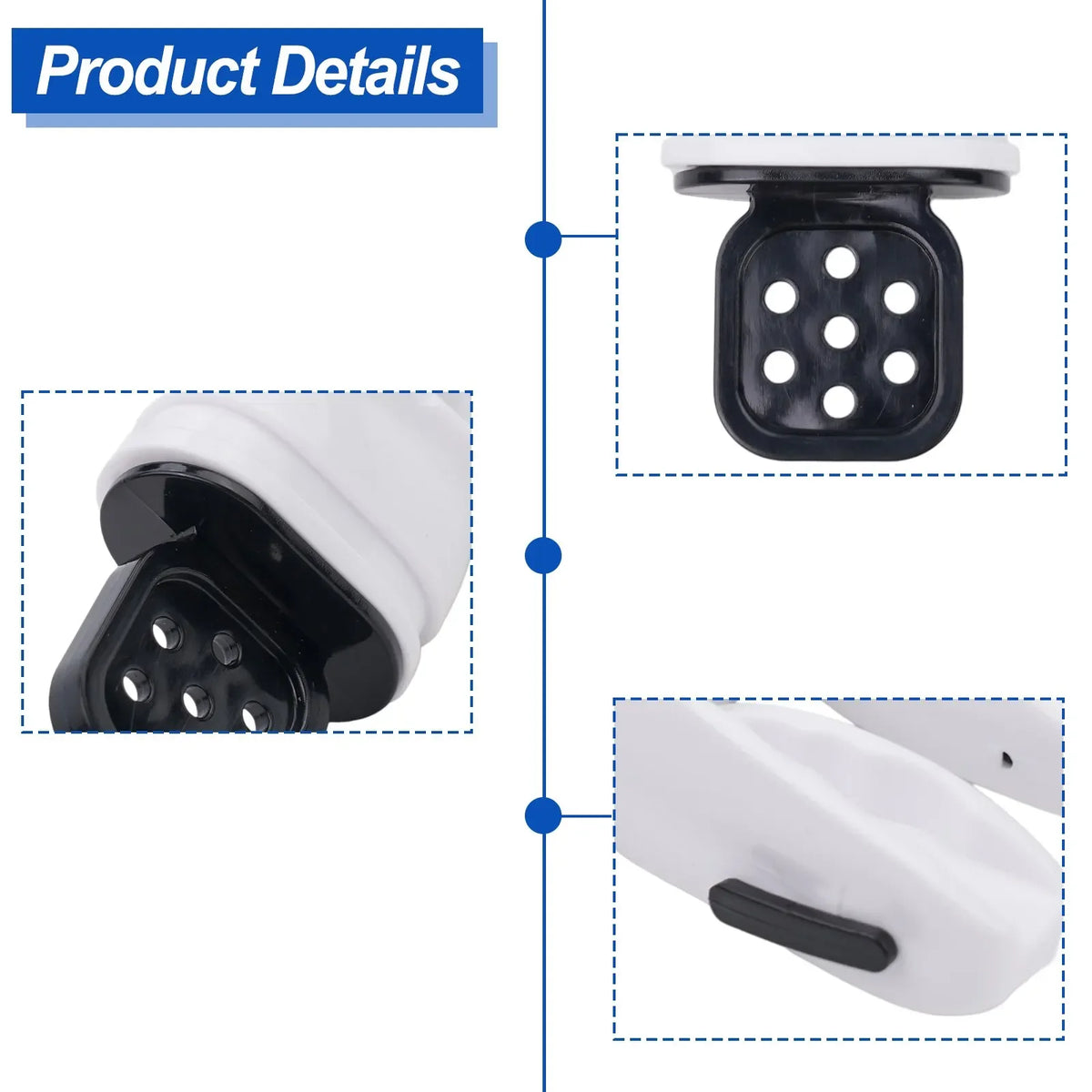 Silicone Snorkel Diving Mouthpiece - Moldable &amp; Comfortable Bite White