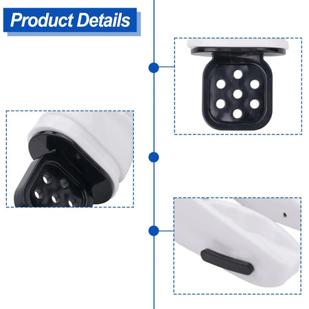 Silicone Snorkel Diving Mouthpiece - Moldable &amp; Comfortable Bite White