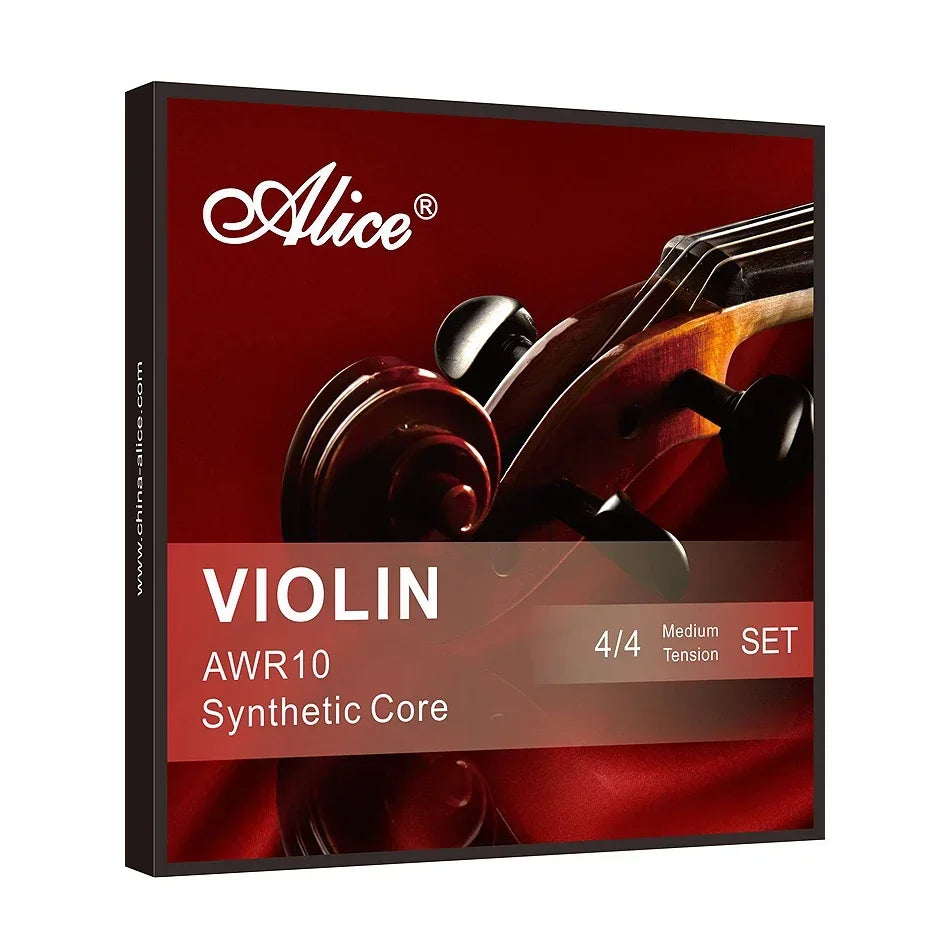 Alice Violin Strings AWR10 &ndash; Medium Tension Silver Winding
