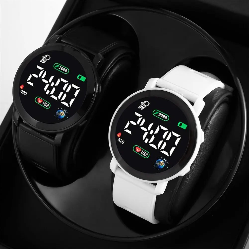 Couple LED Digital Silicone Watch for Men and Women