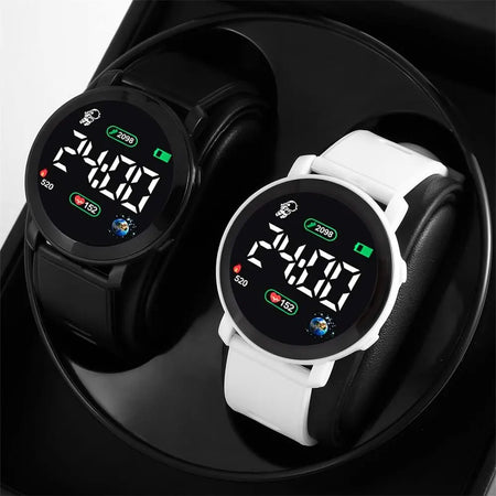 Couple LED Digital Silicone Watch for Men and Women