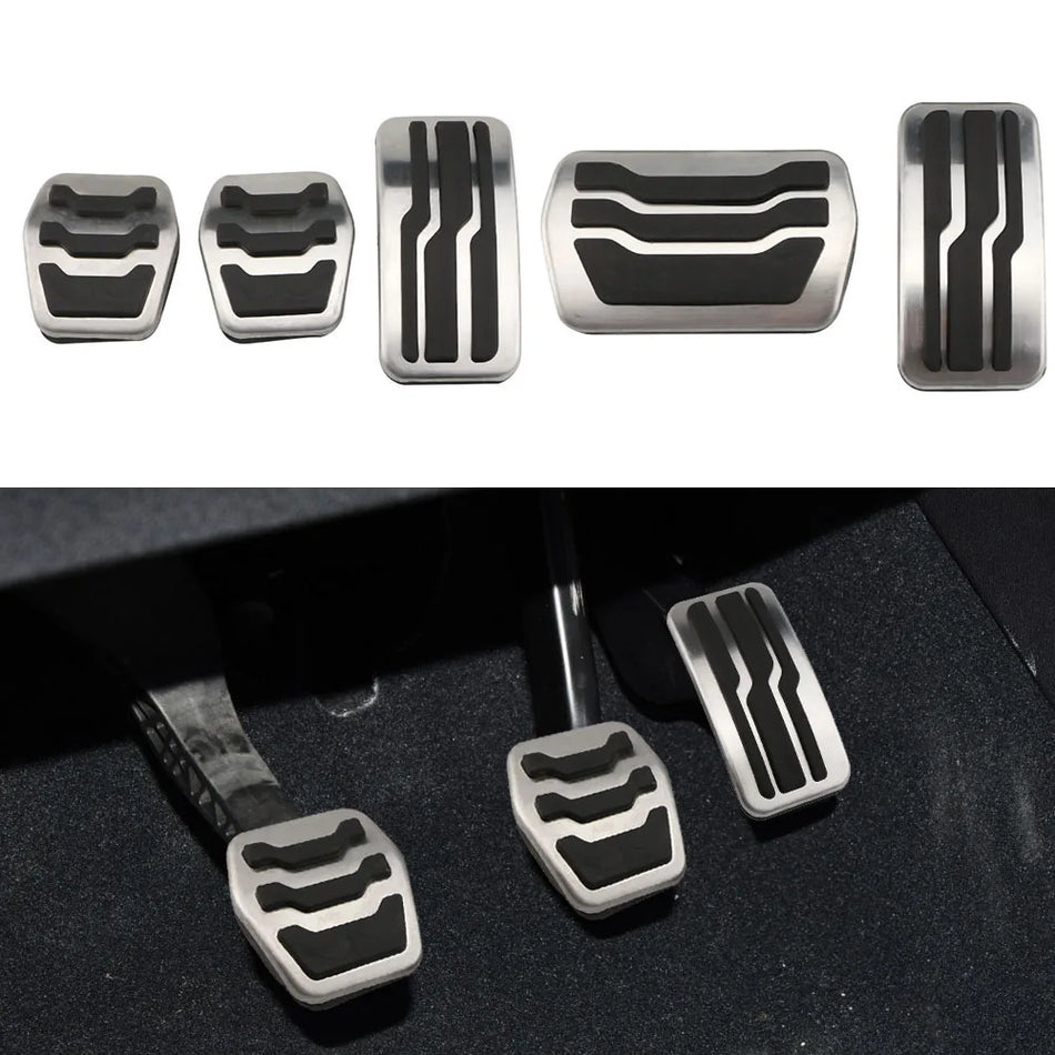 Ford Kuga Escape Paslanmaz Çelik Gaz ve Fren Pedalı Kapakları 2013-2019 için