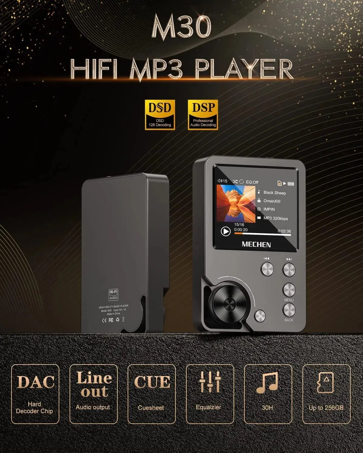 MECHEN M30 HiFi MP3 Player