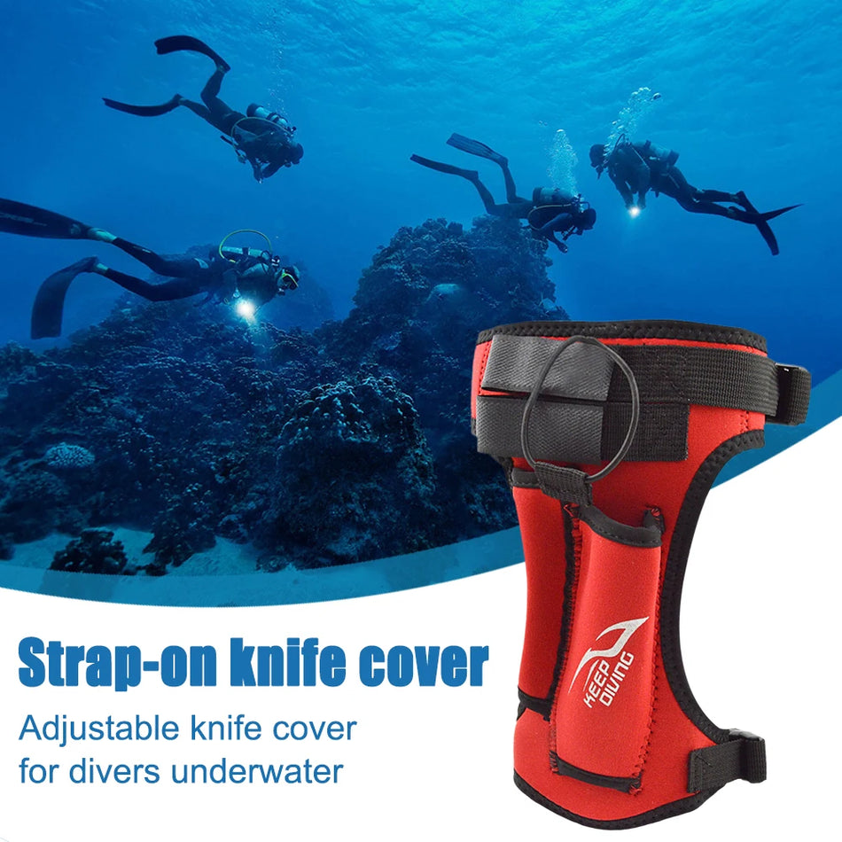 Diving Knife Leg Wrappings 3.5mm Neoprene Double Pocket