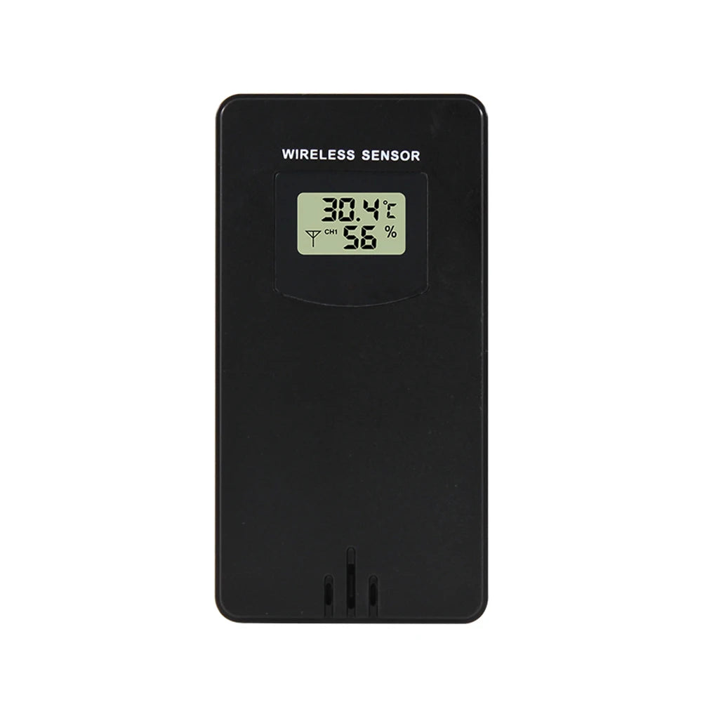 Multifunctional Weather Station &ndash; Touch Screen &amp; Wireless Sensor Black Sensor