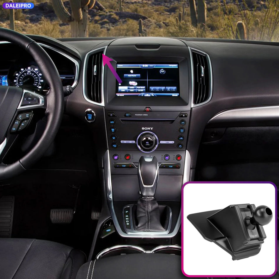 Baza uchwytu na telefon dla Ford Edge z portem ładowania 66W 2015-2024 ABS