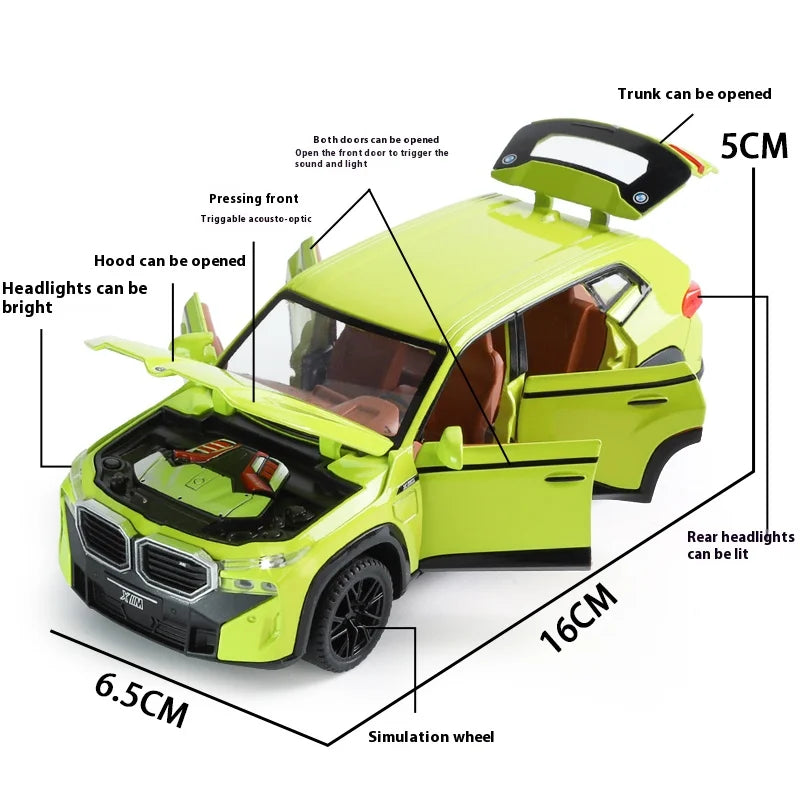 Alloy Diecast SUV Model for BMW XM, 1:32 Scale Replica