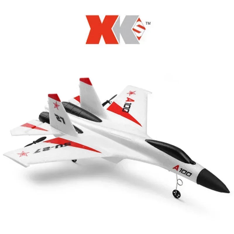 WLtoys XK A100 2.4GHz RC Glider SU27 J-11 - Ready-to-Fly Foam Airplane