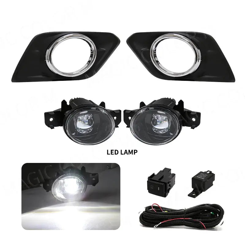 For Nissan X Trail X-Trail Xtrail Fog Light 2014 2015 2016 LED Daytime Running Lamp DRL Daylights Waterproof Wires Switch Button by InterCyprus Trading Ltd