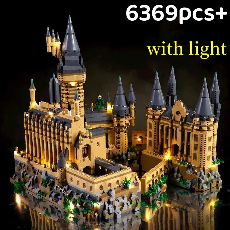 Micro Bricks City Medieval Magic Castle Model &ndash; Fun For Kids with light