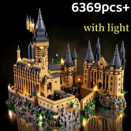 Micro Bricks City Medieval Magic Castle Model &ndash; Fun For Kids with light
