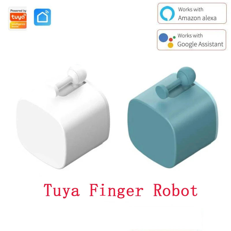 Inteligentný robotický tlačidlový stláčač s ovládaním cez Bluetooth, Alexa a Google Home