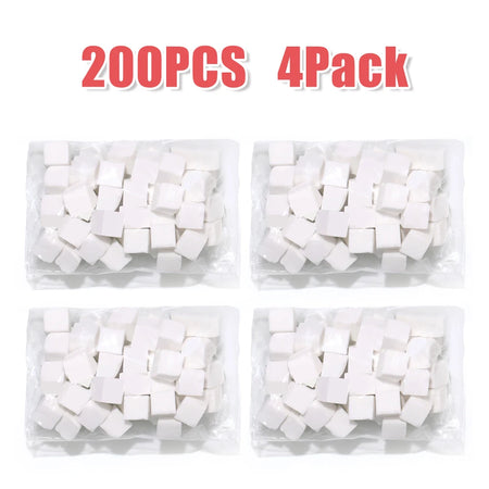 YIKOOLIN 50/200PCS Gradient Nail Sponge Set &ndash; Mini Sponges White Sponge 200Pcs