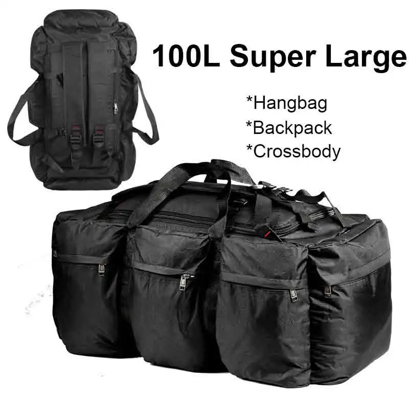 100L Camping Bag Travel Backpack &ndash; High Capacity Luggage