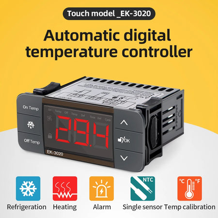 EK-3020 Digital Temperature Controller &ndash; Dual Relay Output for Precise Temperature Control