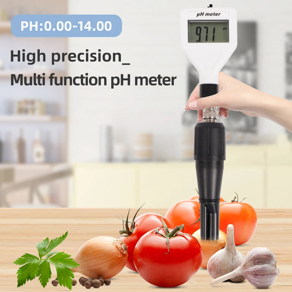 PH-98211 PH Tester Digital Acidity Meter &ndash; Backlit Display