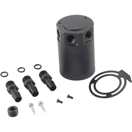 Aluminum Baffled Oil Catch Can With 3 Ports, Universal 180ml Tank by InterCyprus Trading Ltd