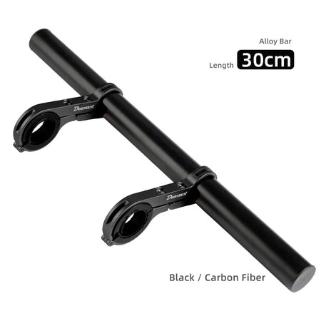 Deemount 20CM Bicycle Handlebar Extender &ndash; Durable Alloy Carbon Fiber Support Black 30CM / CHINA