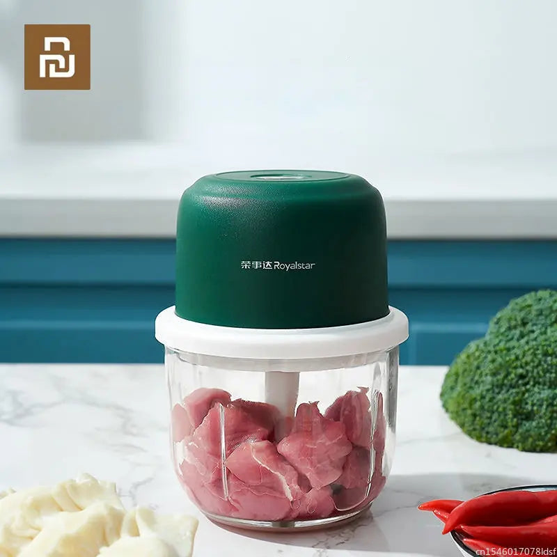 Мини электрическая чеснокорезка Royalstar с USB зарядкой 