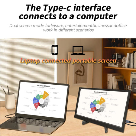 MUCAI 11.6" Portable Monitor - 60Hz, Type-C, Compatible with Xbox, PS4/5, Switch &amp; More