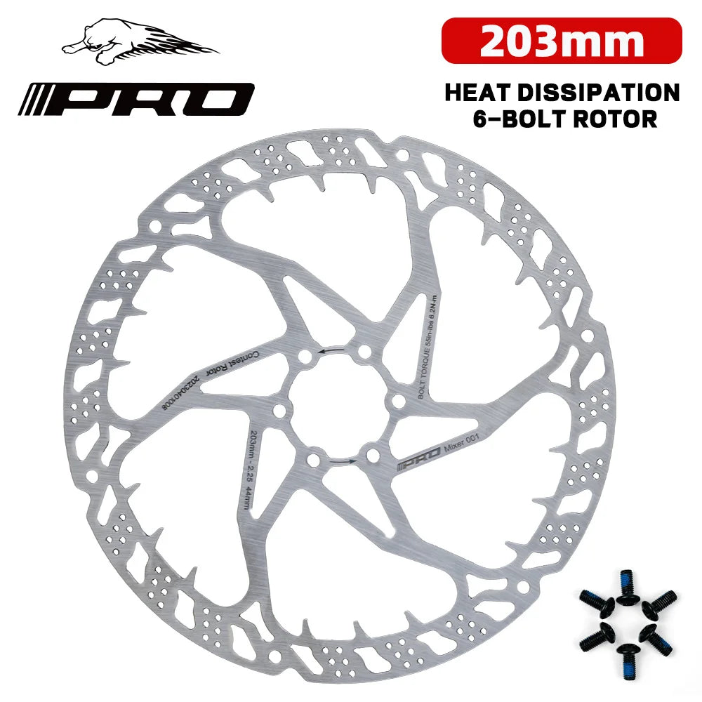 IIIPRO 203mm Rotor 6 Bolt Floating Disc &ndash; Six Bolt Design