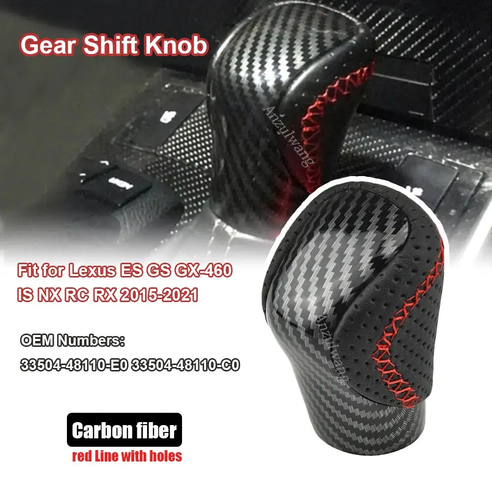 Automatic Gear Shift Knob PU Leather For Lexus ES IS GS RX RC GX460 by InterCyprus Trading Ltd