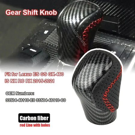 Automatic Gear Shift Knob PU Leather For Lexus ES IS GS RX RC GX460 by InterCyprus Trading Ltd