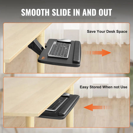 Keyboard Tray Underdesk Adjustable Height And Angle