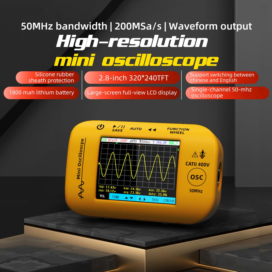 BSIDE OT4 Mini Oscilloscope 50MHz &ndash; Portable Pocket Scope OT4 standard / CHINA