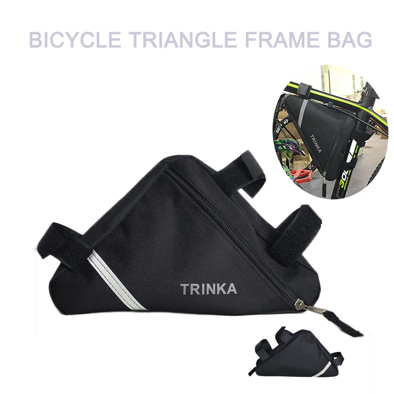 Foldable Bicycle Triangle Bag With Waterproof Front Frame