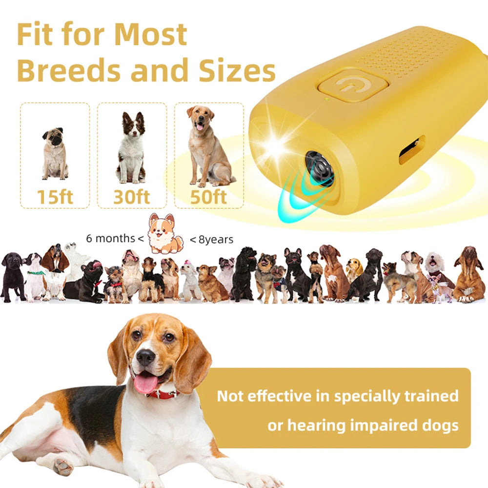Type-C Mini Ultrasonic Dog Trainer &ndash; LED Flashlight