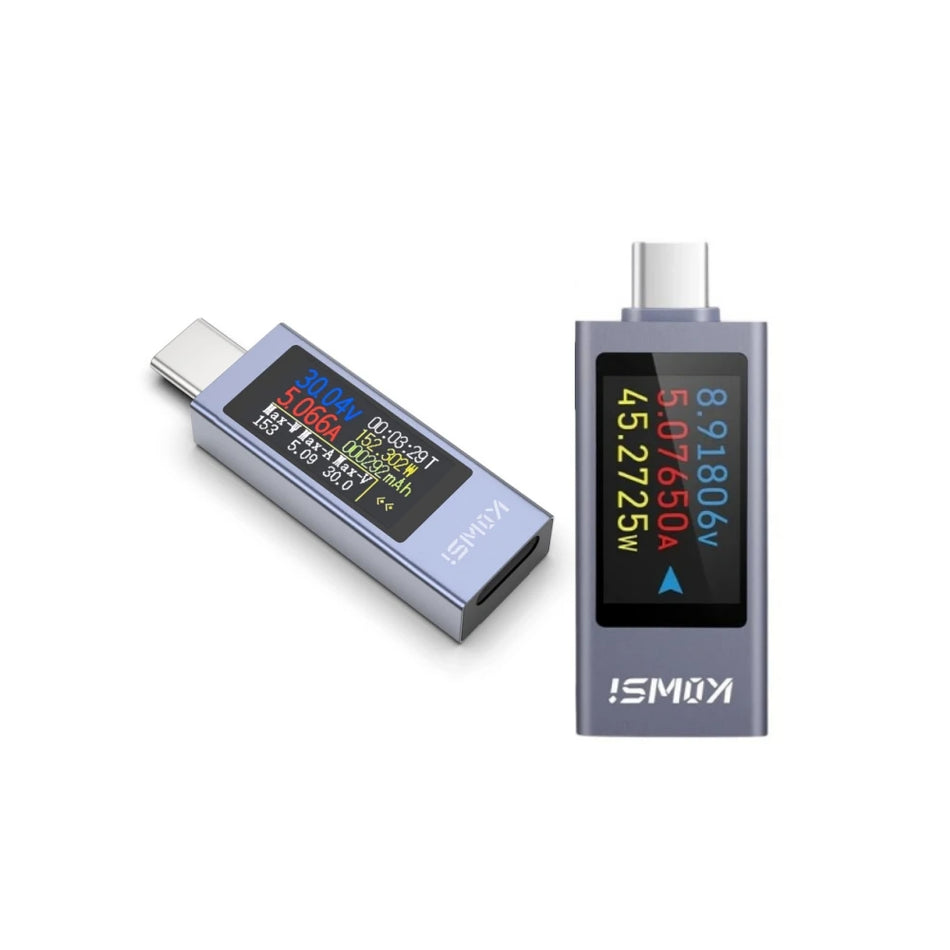 Type-C USB-virranmittari digitaalisella näytöllä, voltimittari ja ampeerimittari, 6-24V, 12A