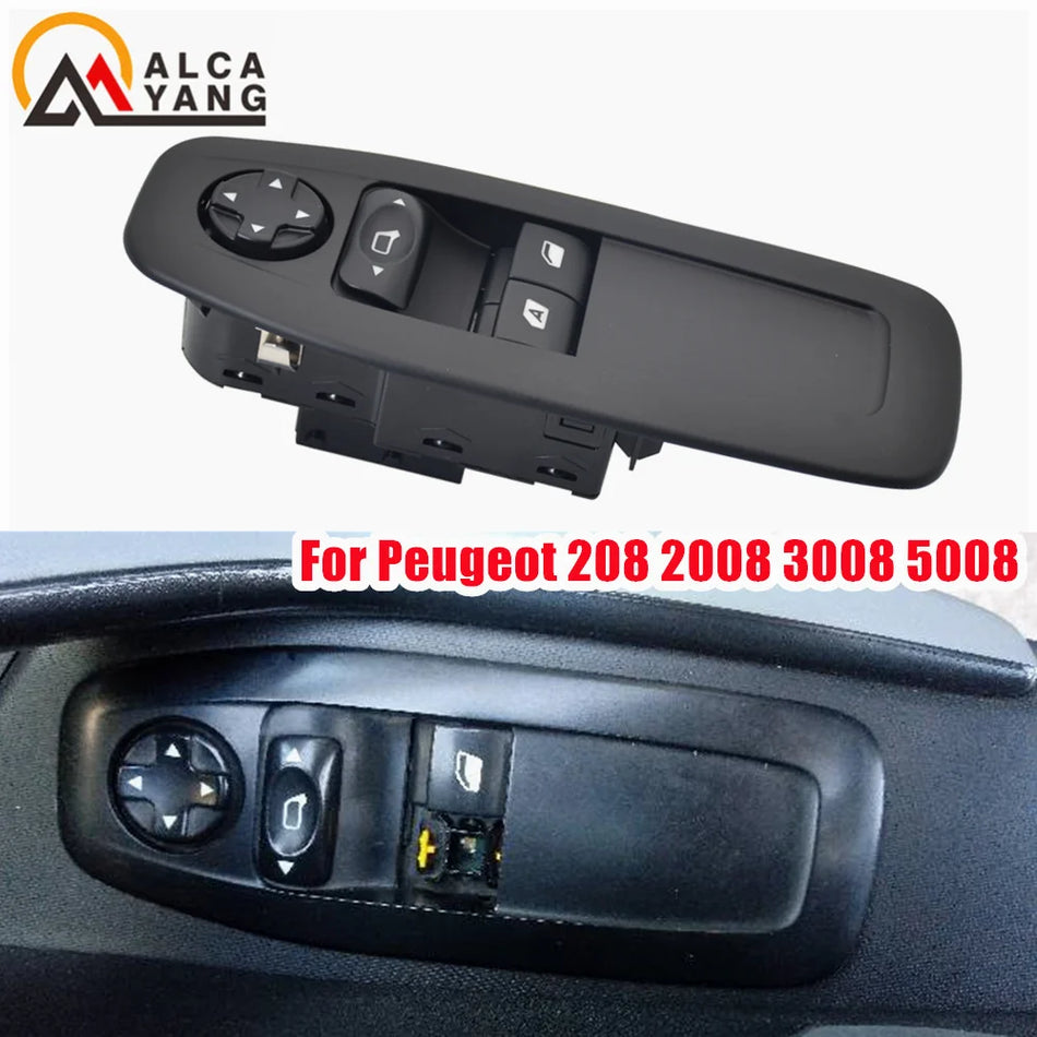 Peugeot 208 3008 5008 için Ana Pencere Anahtarı Kontrol Düğmesi