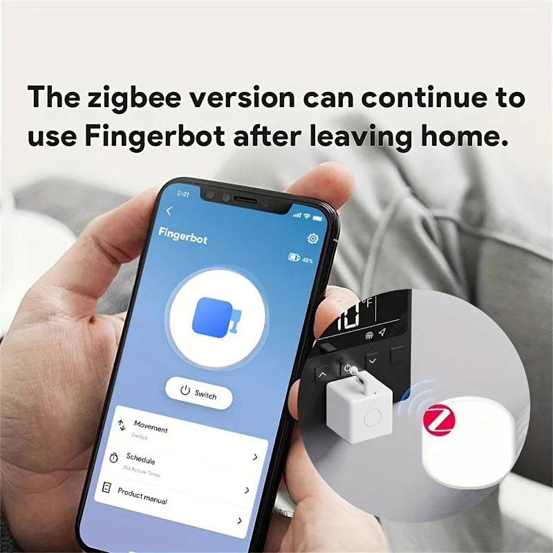 Tuya Zigbee Smart Fingerbot Plus - Voice-Controlled Button Pusher