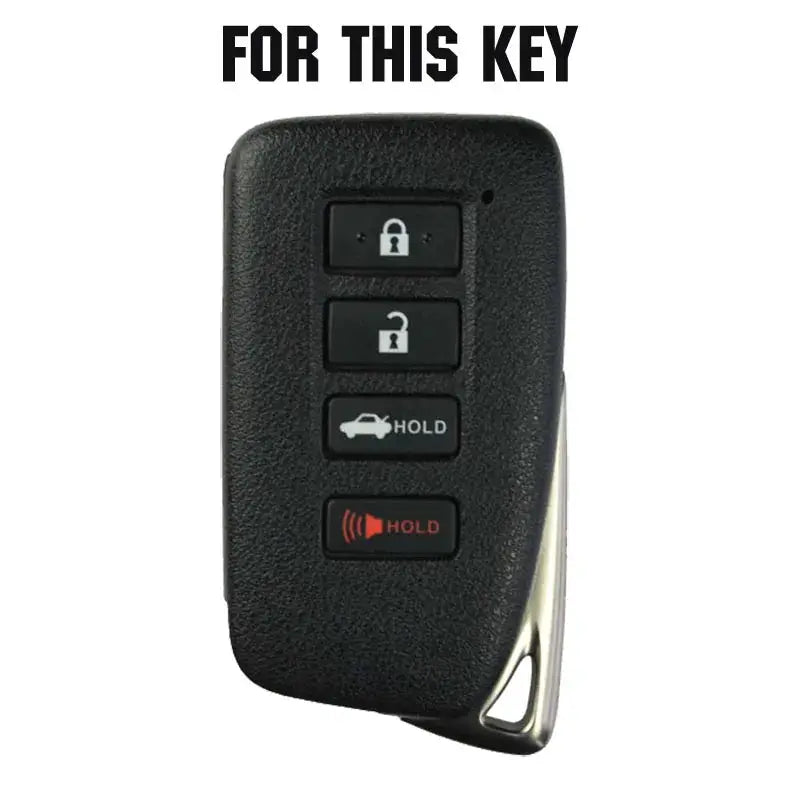 Silicone Key Case Cover For Lexus ES350 GS350 GS450h IS250 IS350 RC350 ES300h NX200T NX300h LX570 Keyless Fob Shell 4 Button by InterCyprus Trading Ltd