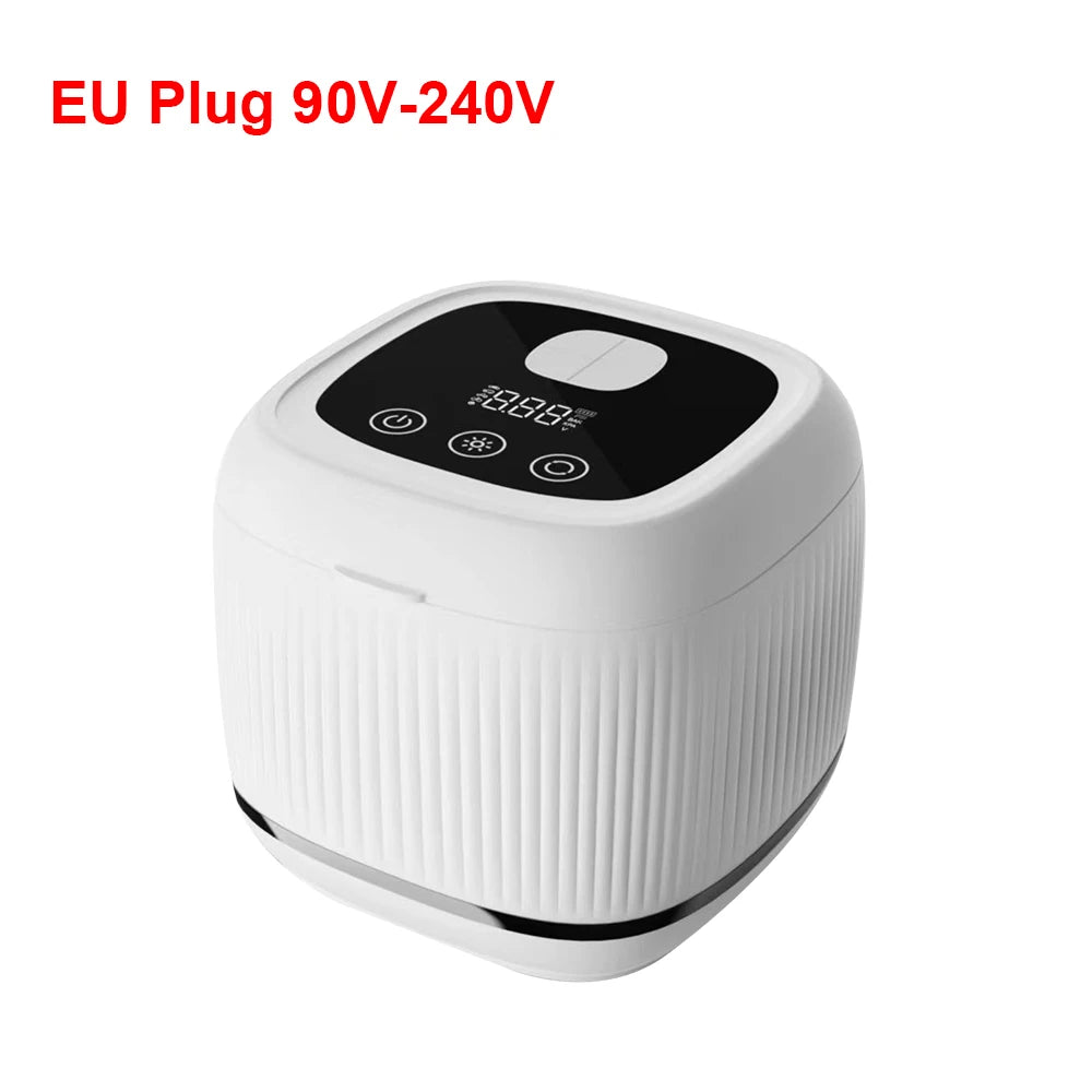 Ultrasonic Cleaner 48KHz UV Light &ndash; Gentle Cleaning Power EU Plug 90V-240V