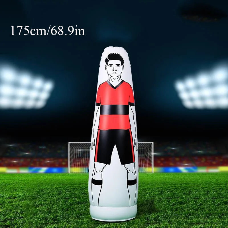 Soccer Inflatable Wall Training Dummy &ndash; Ideal Free Kick Training Aid red-1.75m