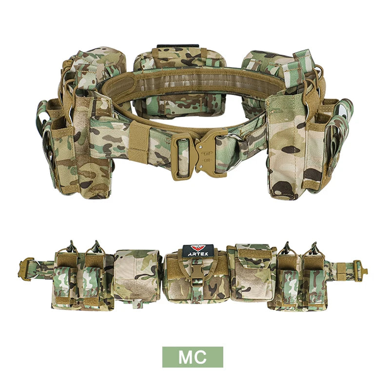 ARTEX Tactical Battle Belt 7 In 1 Airsoft Utility - Nylon 2002 CP