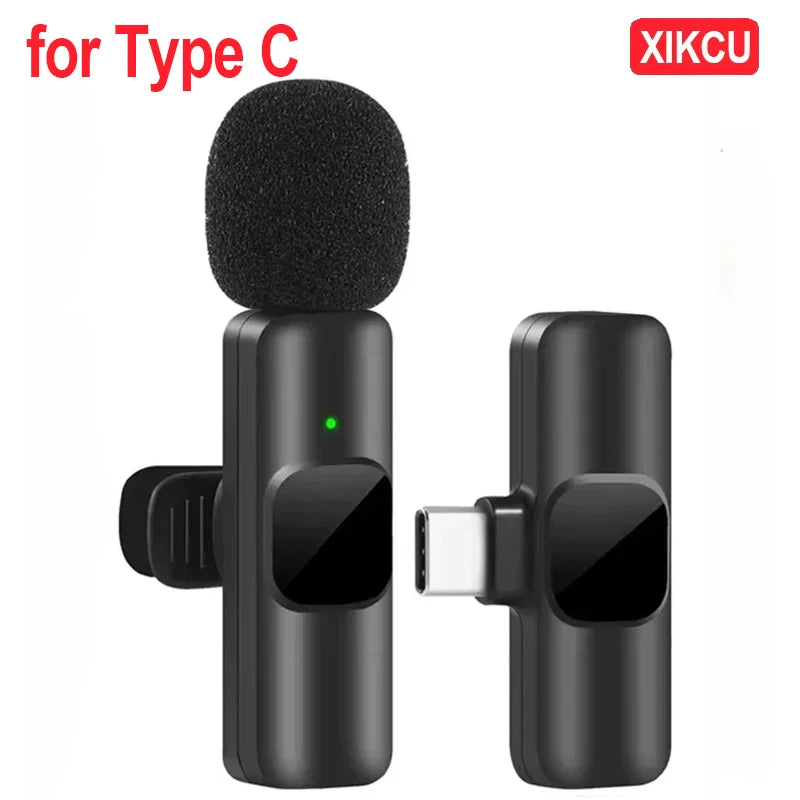 XIKCU Wireless Lavalier Microphone for Type C