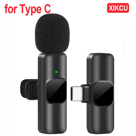 XIKCU Wireless Lavalier Microphone for Type C