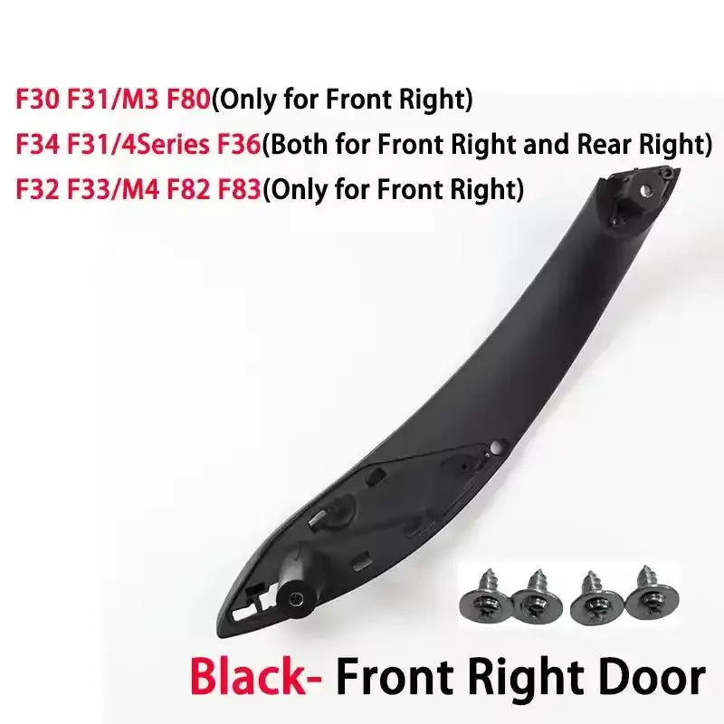 2Pcs Front Rear Inner Doors Panel Handle Pull Trim Cover For BMW 3 Series F30 F80 M3 F31 F34 GT F32 F82 M4F33 F83 M4 F36 LCI by InterCyprus Trading Ltd