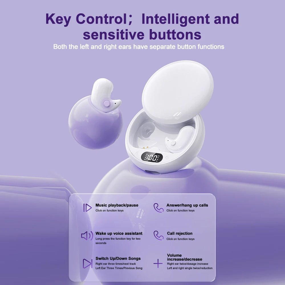 Sleep Earbuds Tiny Invisible Headphones &ndash; Noise Cancellation