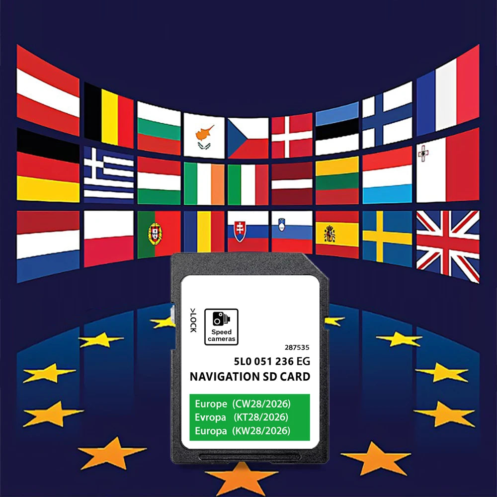 32GB SD Card For Skoda Amundsen MIB2 2026 &ndash; Maps Update CHINA