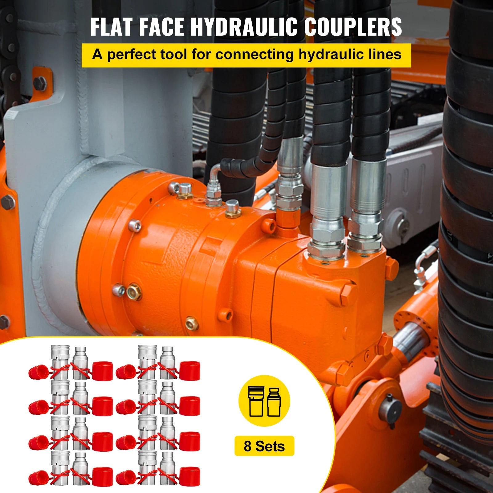 SucceBuy Skid Steer Quick Connect Body &ndash; Zinc Nickel Plated