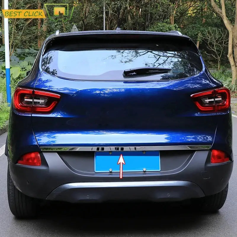 For Renault Kadjar 2016 2017 2018 2019 Rear Trunk Tailgate Cover Chrome Trim Door Cover Tail Gate Bumper Molding Garnish Styling by InterCyprus Trading Ltd