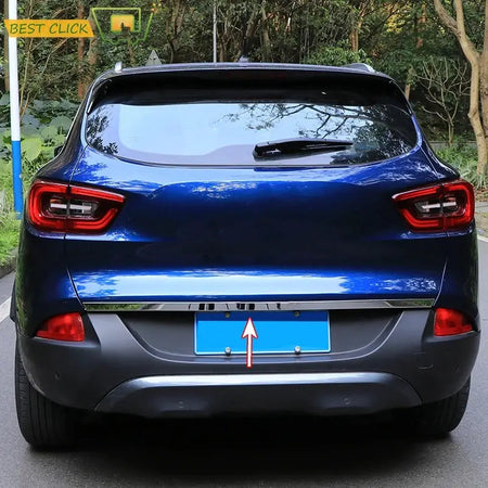 For Renault Kadjar 2016 2017 2018 2019 Rear Trunk Tailgate Cover Chrome Trim Door Cover Tail Gate Bumper Molding Garnish Styling by InterCyprus Trading Ltd