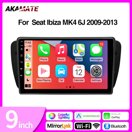 Android Car Radio For Seat Ibiza MK4 6J - 9 Inch CarPlay