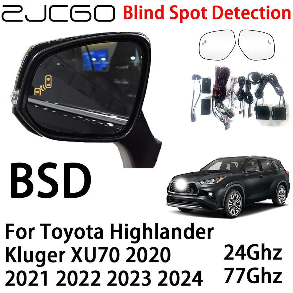 Σύστημα Ανίχνευσης Τυφλών Σημείων για Toyota Highlander XU70 2020-2024 Αναβάθμιση Ασφαλείας Βασισμένη σε Ραντάρ