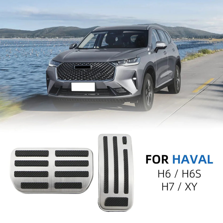Haval H6 H6S Dargo Pedalöverdrag Rostfritt Stål Halkfritt Set