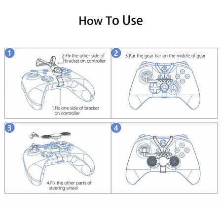 Universal Game Steering Wheel for Xbox One S/X - Enhance Your Racing Experience